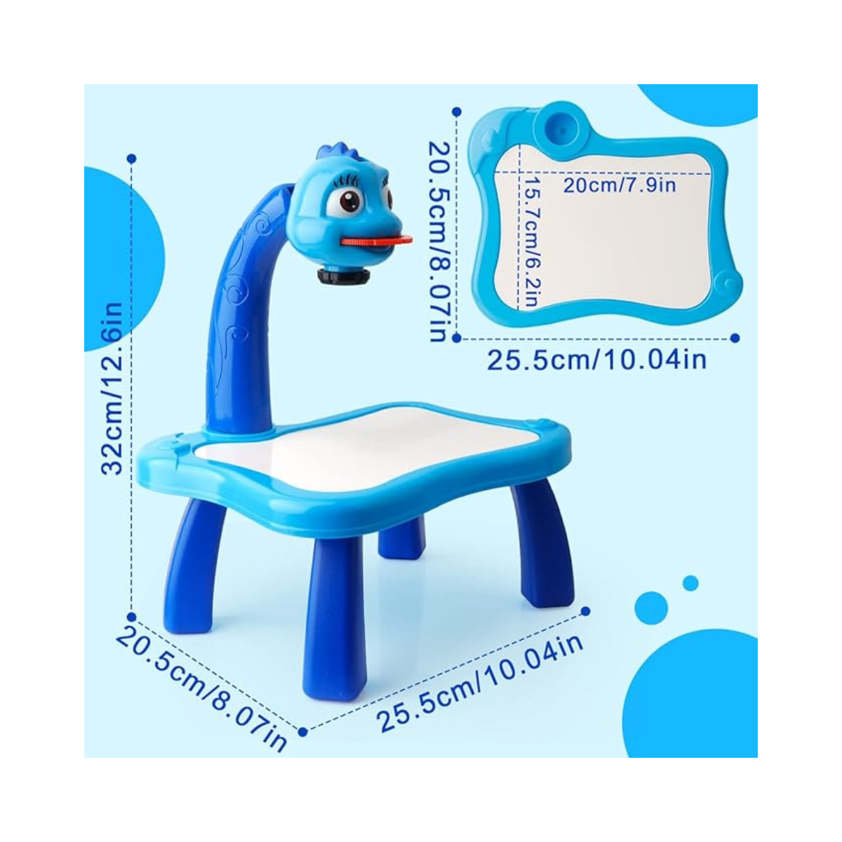 Escritorio con proyector Infantil  – Aprende y Crea Jugando (Rosa o Amarillo)
