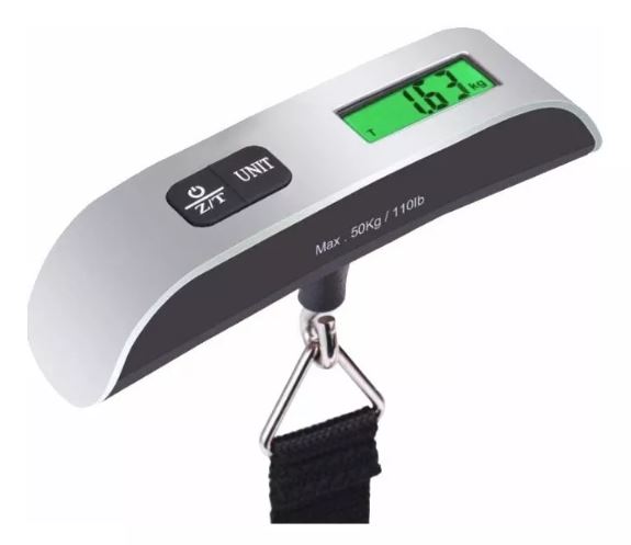 Balanza Digital Portátil para Maletas – Hasta 50kg | Ideal para Viajes