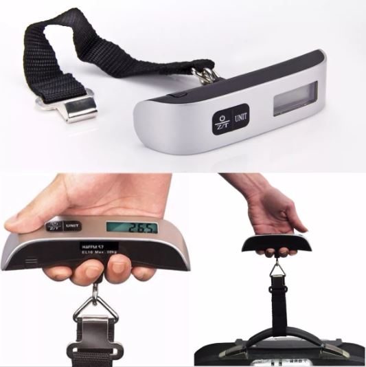 Balanza Digital Portátil para Maletas – Hasta 50kg | Ideal para Viajes