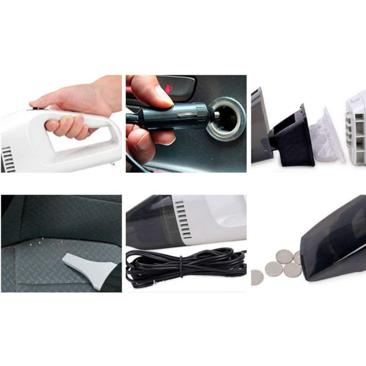 Aspiradora Inalámbrica para Auto – Potencia, Comodidad y Limpieza en Minutos
