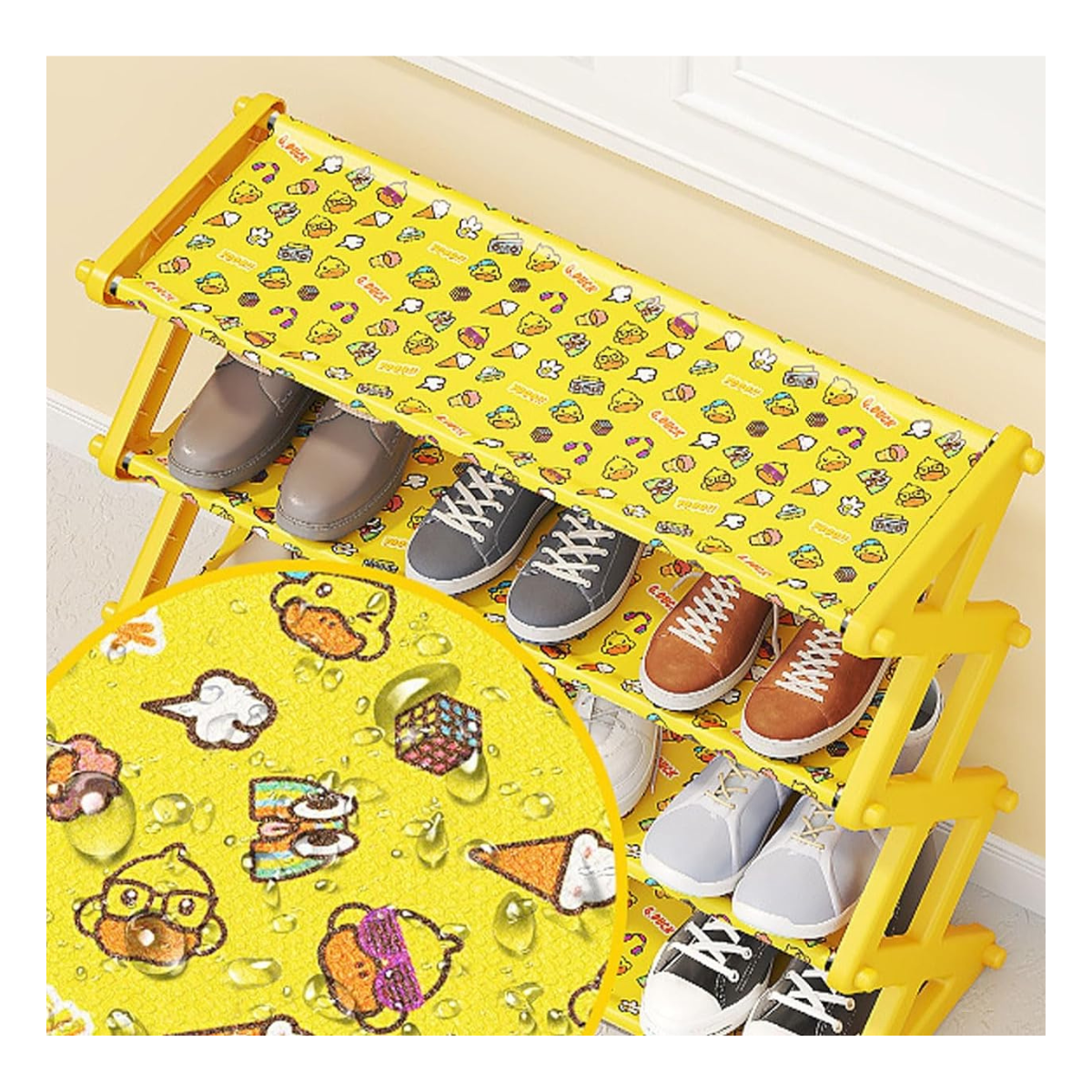 Zapatero Zig Zag de 4 Niveles – Orden y Estilo en tu Hogar