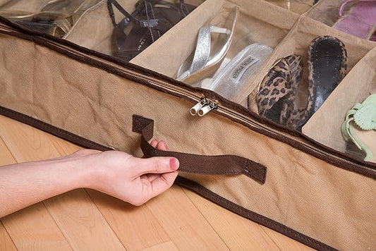 Organizador de Calzado Bajo Cama 12 Pares – Ahorra Espacio y Mantén tu Hogar Ordenado