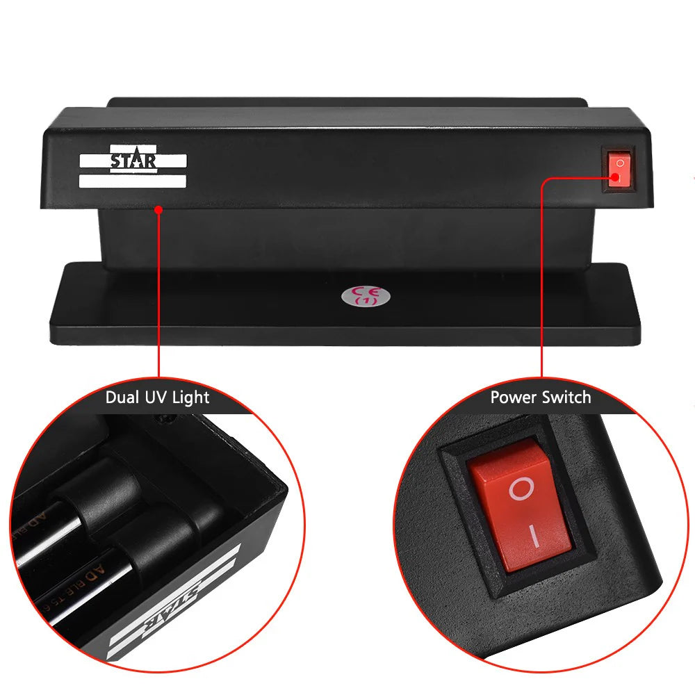 Detector de Dinero Falso con Luz Ultravioleta – Fácil, Rápido y Efectivo