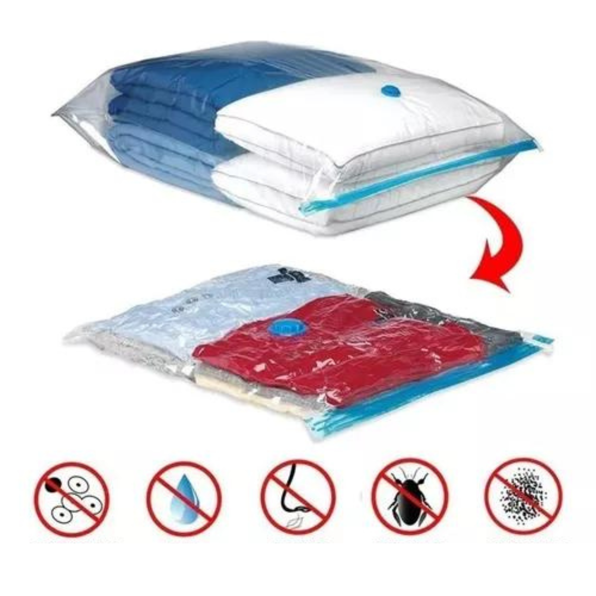 Bolsas de Almacenamiento al Vacío 50x60 cm – Protección contra Polvo y Humedad