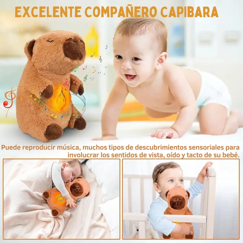 Peluche Capibara Musical con Luz – Suave, Tierno y Brillante