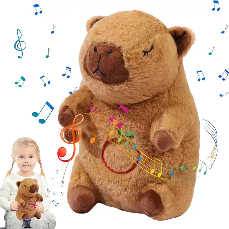 Peluche Capibara Musical con Luz – Suave, Tierno y Brillante