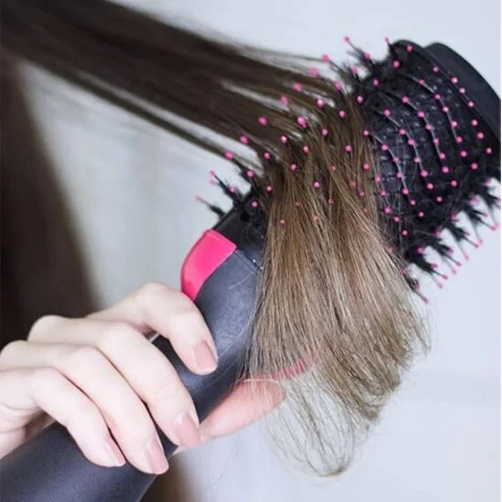 Cepillo 3 en 1 Secador y Alisador- Tu Cabello Perfecto en Un Solo Paso.