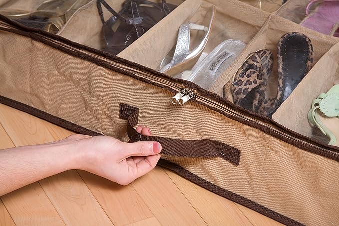 Organizador de Calzado Bajo Cama 12 Pares – Ahorra Espacio y Mantén tu Hogar Ordenado