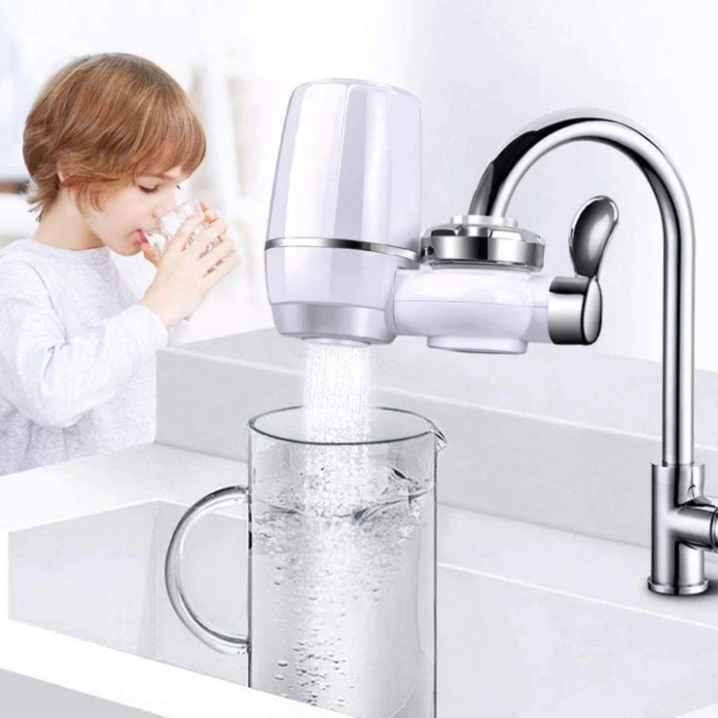 Filtro Purificador de Agua para Grifo – Agua Limpia y Segura al Instante