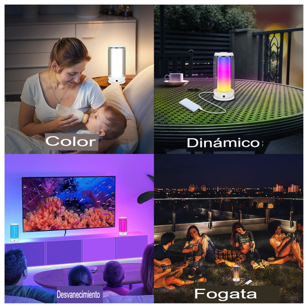 Altavoz Bluetooth Crystal – Sonido Envolvente y Estilo Iluminado